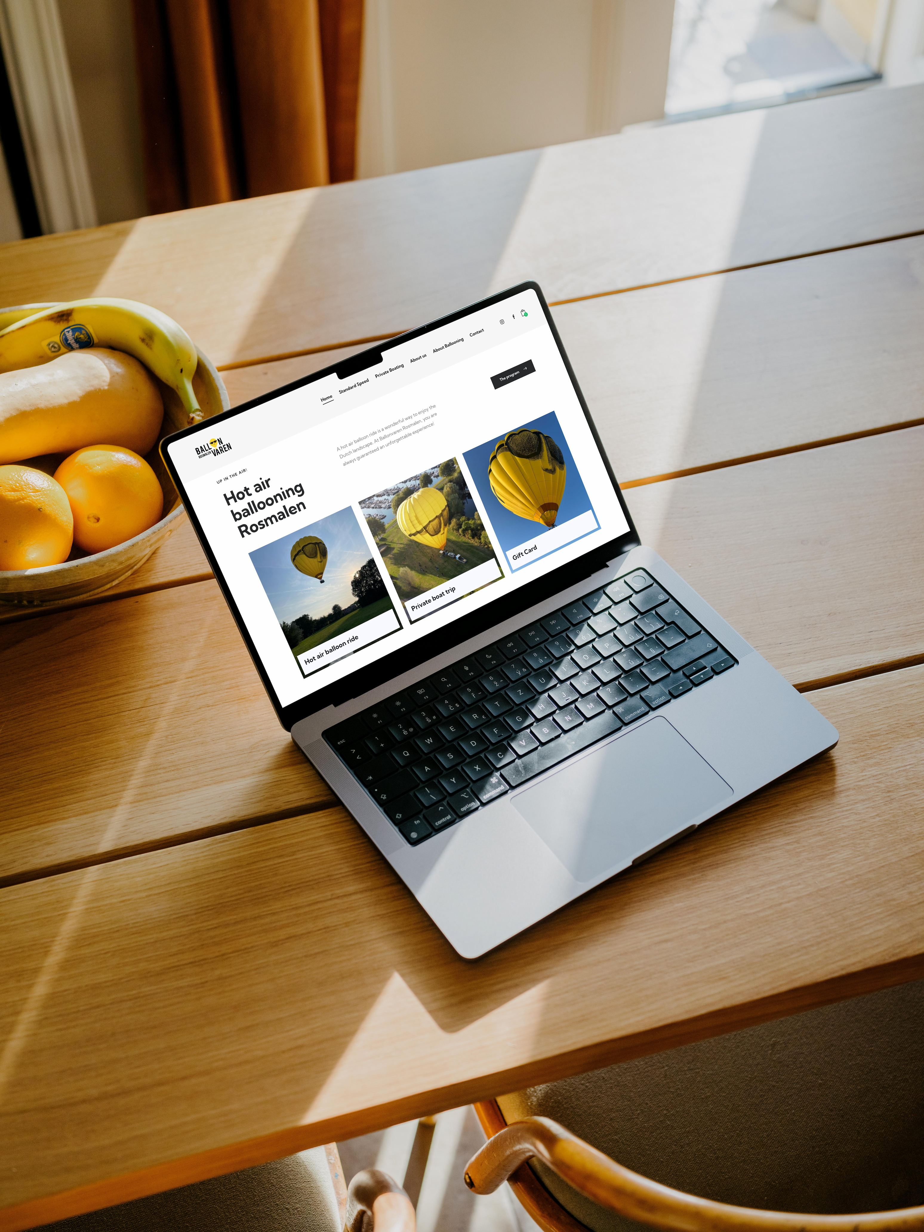 Ballonvaren Rosmalen website